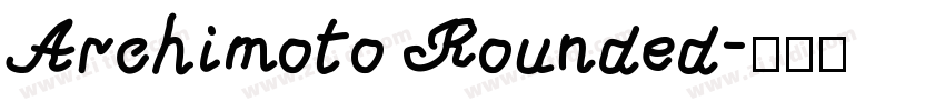 Archimoto Rounded字体转换